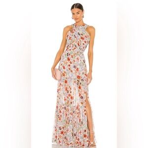 Veronica Beard Florencio Floral Silk Maxi Dress (size 2)